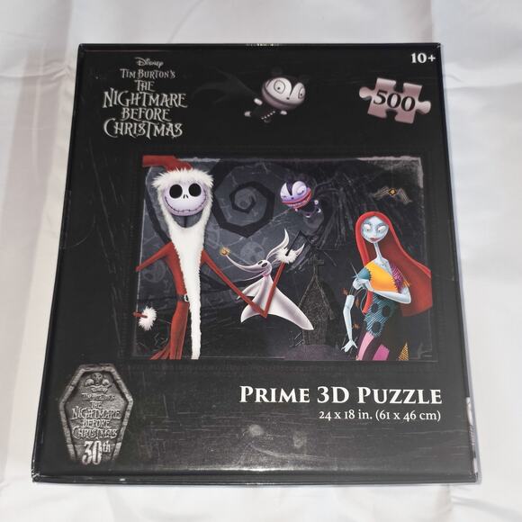 Disney New Tim Burton's The Nightmare Before Christmas Prime 3D Puzzle - Picture 2 of 5